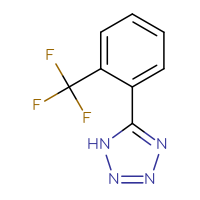 Chemical structure of 5-[2-(trifluoromethyl)phenyl]-1H-1,2,3,4-tetrazole - CSSB00009994994