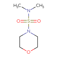 Chemical structure of N,N-dimethylmorpholine-4-sulfonamide - CSSB00000188223