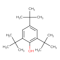 Chemical structure of 2,4,6-tri-tert-butylphenol - CSSB00000068363