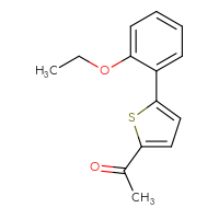 Chemical structure of 1-[5-(2-ethoxyphenyl)thiophen-2-yl]ethan-1-one - CSSB00126167630
