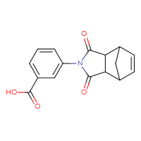 Chemical structure of 3-{3,5-dioxo-4-azatricyclo[5.2.1.0²,⁶]dec-8-en-4-yl}benzoic acid - CSSB00020595548