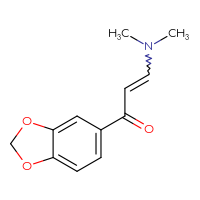 Chemical structure of 1-(2H-1,3-benzodioxol-5-yl)-3-(dimethylamino)prop-2-en-1-one - CSSB00011908228