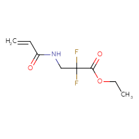 Chemical structure of ethyl 2,2-difluoro-3-(prop-2-enamido)propanoate - CSSB01100757241