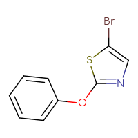 Chemical structure of 5-bromo-2-phenoxy-1,3-thiazole - CSSB00021408365