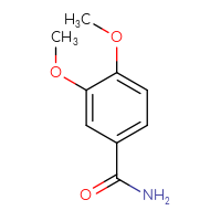 Chemical structure of 3,4-dimethoxybenzamide - CSSB00000162289