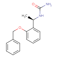 Chemical structure of [(1R)-1-[2-(benzyloxy)phenyl]ethyl]urea - CSSB00092714345