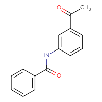 Chemical structure of N-(3-acetylphenyl)benzamide - CSSB00000482703