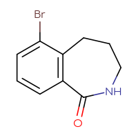 Chemical structure of 6-bromo-2,3,4,5-tetrahydro-1H-2-benzazepin-1-one - CSSB00010201754