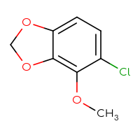 Chemical structure of 5-chloro-4-methoxy-2H-1,3-benzodioxole - CSSB00010766335