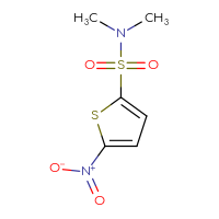 Chemical structure of N,N-dimethyl-5-nitrothiophene-2-sulfonamide - CSSB01991495021