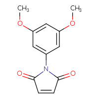 Chemical structure of 1-(3,5-dimethoxyphenyl)-2,5-dihydro-1H-pyrrole-2,5-dione - CSSB00000508557