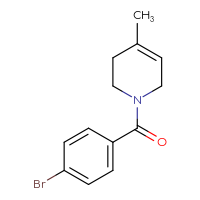 Chemical structure of 1-(4-bromobenzoyl)-4-methyl-1,2,3,6-tetrahydropyridine - CSSB00013061455