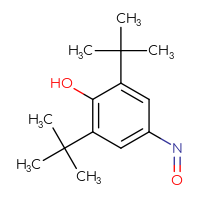 Chemical structure of 2,6-di-tert-butyl-4-nitrosophenol - CSSB00000013307