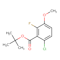 Chemical structure of tert-butyl 6-chloro-2-fluoro-3-methoxybenzoate - CSSB06256554765