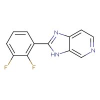Chemical structure of 2-(2,3-difluorophenyl)-3H-imidazo[4,5-c]pyridine - CSSB00008083776
