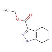 Chemical structure of ethyl 4,5,6,7-tetrahydro-1H-indazole-3-carboxylate - CSSB00000062648