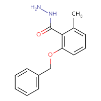 Chemical structure of 2-(benzyloxy)-6-methylbenzohydrazide - CSSB02516847588