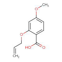 Chemical structure of 4-methoxy-2-(prop-2-en-1-yloxy)benzoic acid - CSSB00000230642