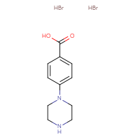 Chemical structure of 4-(piperazin-1-yl)benzoic acid dihydrobromide - CSSB00025768348