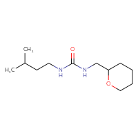 Chemical structure of 3-(3-methylbutyl)-1-[(oxan-2-yl)methyl]urea - CSSB00061903082