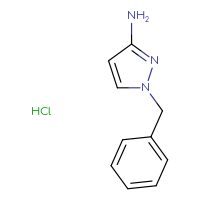 Chemical structure of 1-benzyl-1H-pyrazol-3-amine hydrochloride - CSSB00000741760