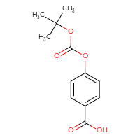 Chemical structure of 4-{[(tert-butoxy)carbonyl]oxy}benzoic acid - CSSB14929133124