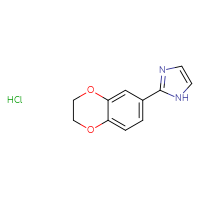 Chemical structure of 2-(2,3-dihydro-1,4-benzodioxin-6-yl)-1H-imidazole hydrochloride - CSSB00020590273