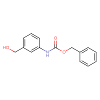 Chemical structure of benzyl N-[3-(hydroxymethyl)phenyl]carbamate - CSSB00000154519