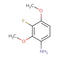Chemical structure of 3-fluoro-2,4-dimethoxyaniline - CSSB00000070076