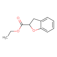 Chemical structure of ethyl 2,3-dihydro-1-benzofuran-2-carboxylate - CSSB00000246266