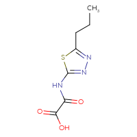 Chemical structure of [(5-propyl-1,3,4-thiadiazol-2-yl)carbamoyl]formic acid - CSSB00010368298
