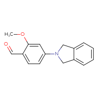 Chemical structure of 4-(2,3-dihydro-1H-isoindol-2-yl)-2-methoxybenzaldehyde - CSSB00103168055
