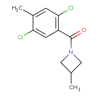 Chemical structure of 1-(2,5-dichloro-4-methylbenzoyl)-3-methylazetidine - CSSB06679293443