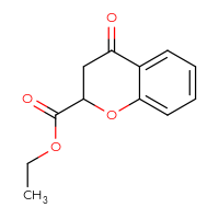 Chemical structure of ethyl 4-oxo-3,4-dihydro-2H-1-benzopyran-2-carboxylate - CSSB00010075141