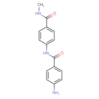 Chemical structure of 4-(4-aminobenzamido)-N-methylbenzamide - CSSB00000700632