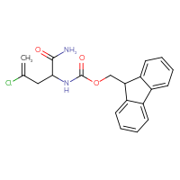 Chemical structure of (9H-fluoren-9-yl)methyl N-(1-carbamoyl-3-chlorobut-3-en-1-yl)carbamate - CSSB00462123578