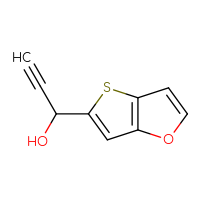 Chemical structure of 1-{thieno[3,2-b]furan-5-yl}prop-2-yn-1-ol - CSSB21246461069