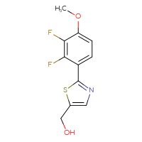 Chemical structure of [2-(2,3-difluoro-4-methoxyphenyl)-1,3-thiazol-5-yl]methanol - CSSB06585393172