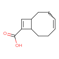 Chemical structure of bicyclo[6.2.0]deca-4,9-diene-9-carboxylic acid - CSSB00135393361