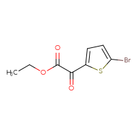 Chemical structure of ethyl 2-(5-bromothiophen-2-yl)-2-oxoacetate - CSSB00011216390