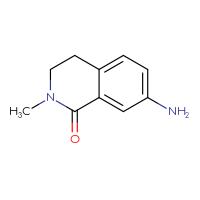 Chemical structure of 7-amino-2-methyl-1,2,3,4-tetrahydroisoquinolin-1-one - CSSB00000688179