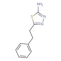 Chemical structure of 5-(2-phenylethyl)-1,3,4-thiadiazol-2-amine - CSSB00000721767