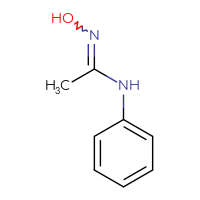 Chemical structure of N'-hydroxy-N-phenylethanimidamide - CSSB00015760729