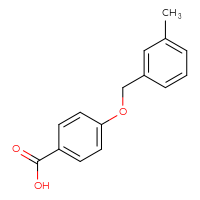 Chemical structure of 4-[(3-methylphenyl)methoxy]benzoic acid - CSSB00000510370