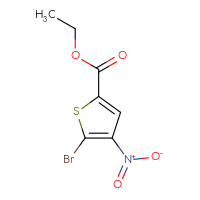 Chemical structure of ethyl 5-bromo-4-nitrothiophene-2-carboxylate - CSSB00010255059