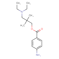 Chemical structure of 3-(diethylamino)-2,2-dimethylpropyl 4-aminobenzoate - CSSB00020650550
