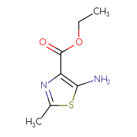 Chemical structure of ethyl 5-amino-2-methyl-1,3-thiazole-4-carboxylate - CSSB00000085193