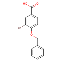 Chemical structure of 4-(benzyloxy)-3-bromobenzoic acid - CSSB00000204146