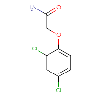 Chemical structure of 2-(2,4-dichlorophenoxy)acetamide - CSSB00000150673