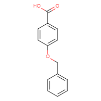 Chemical structure of 4-(benzyloxy)benzoic acid - CSSB00000182985
